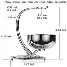 Load image into Gallery viewer, Oz Barber Stand for Shaving set with Bowl Chrome-plated SMC
