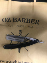 Load image into Gallery viewer, THIERS ISSARD STRAIGHT RAZOR "SPECIAL COIFFEUR" 6/8" BLACK PLASTIC HANDLE 275-6/8-SC-PN - Ozbarber