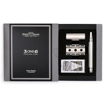 Load image into Gallery viewer, EDWIN JAGGER 3ONE6 STAINLESS STEEL DE SAFETY RAZOR - SILVER - Ozbarber