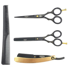 Load image into Gallery viewer, BARBAROSSA HAYREDDIN JAPANESE STEEL SCISSORS & RAZOR SET - Ozbarber