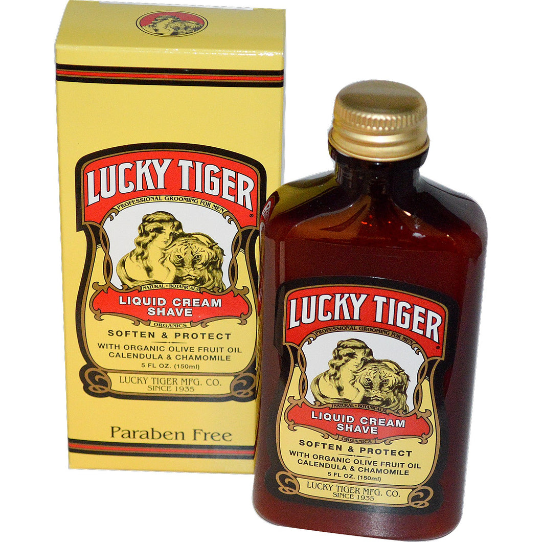 LUCKY TIGER LIQUID CREAM SHAVE 150ML - Ozbarber