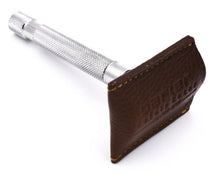 Load image into Gallery viewer, PARKER BROWN LEATHER RAZOR HEAD COVER - Ozbarber