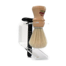 Load image into Gallery viewer, Semogue 0030 Shaving Brush and Safety Razor Stand Clear