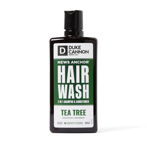 Duke Cannon 2-in-1 Tea Tree Hair Wash Sulfate Free