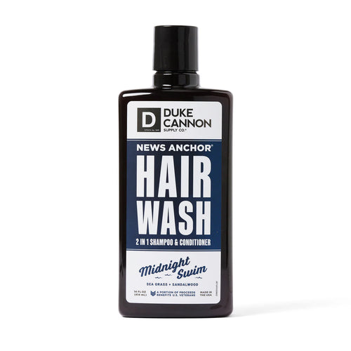 Duke Cannon 2-in-1 Midnight Swim Hair Wash Sulfate Free