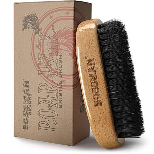 Bossman Hand held Boar & Nylon Bristle Brush