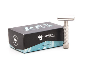 Rex Supply Co Sentry Slant Stainless Steel Double Edge Razor