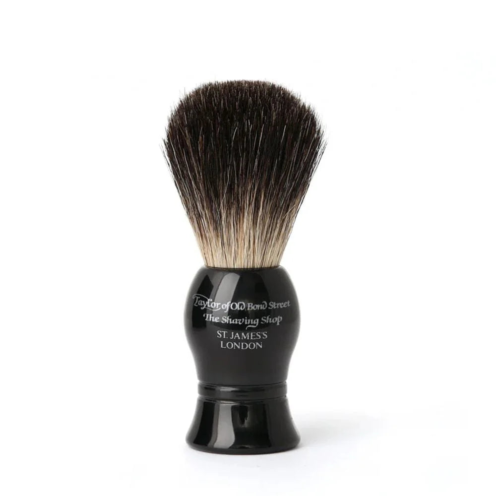 Taylor of Old Bond Street Starter Pure Badger Shaving Brush Black