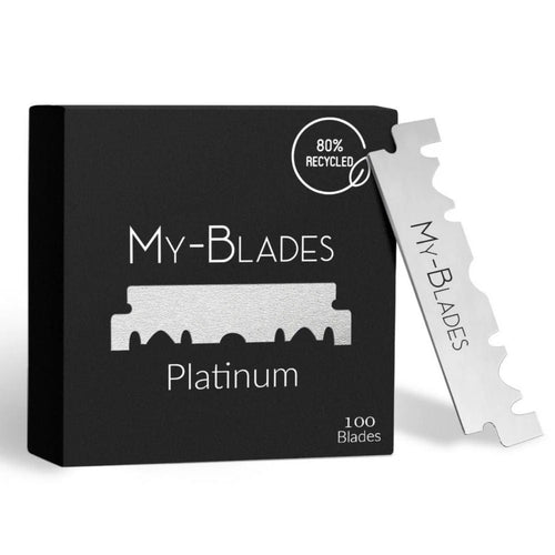 My-Blades Platinum Single Edge Steel Razor Blades (100 Pack)