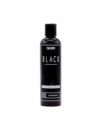 STAG SUPPLY BLACK ACTIVATED CHARCOAL BEARD WASH - Ozbarber