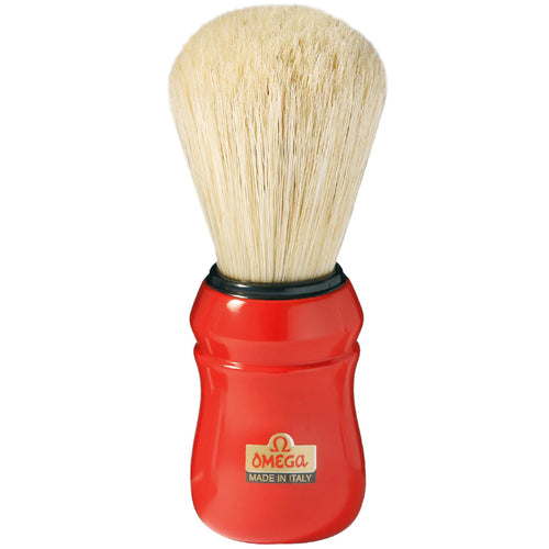 Omega Pure Bristle shaving brush 10049 Red