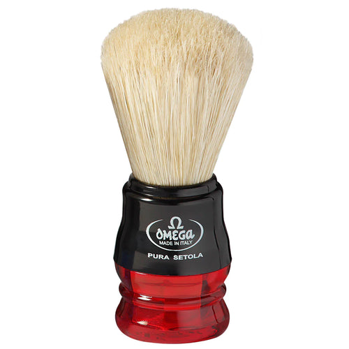 Omega Pure bristle shaving brush 10077 Red