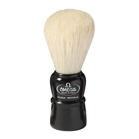 Omega Pure Bristle Shaving Brush 10086 Black