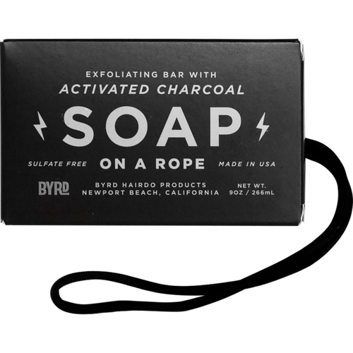 Byrd Soap on a Rope - Activated Charcoal