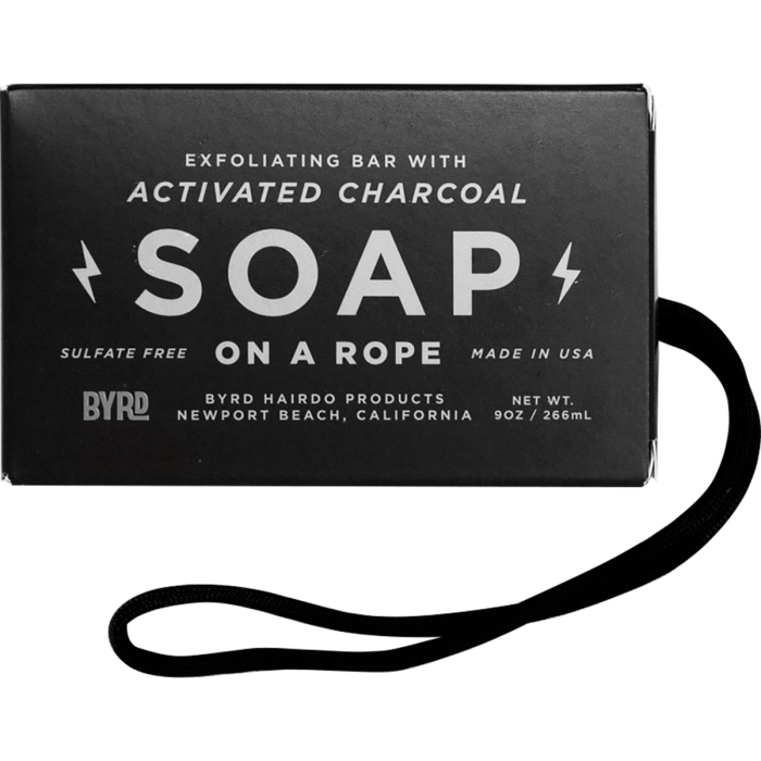 Byrd Soap on a Rope - Activated Charcoal