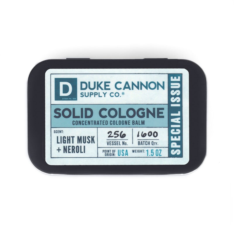 Duke Cannon Solid Cologne Special Issue Light Musk + Neroli