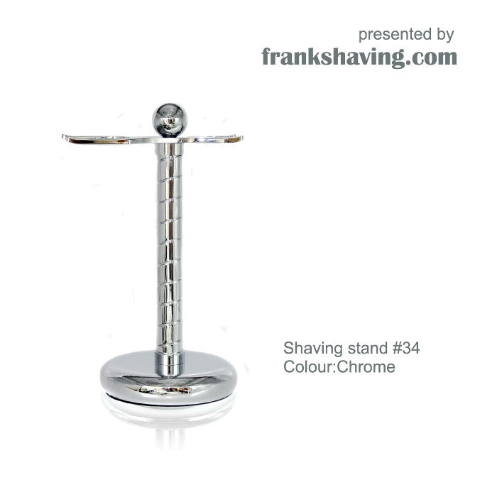 OZ BARBER DESIGN CHROME MODERN SHAVING STAND #34 - Ozbarber