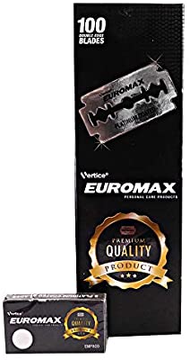 Euromax Platinum Coated Double Edge Razor Blades (100)