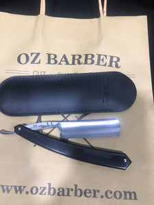 THIERS ISSARD STRAIGHT RAZOR "SPECIAL COIFFEUR" 6/8" BLACK PLASTIC HANDLE 275-6/8-SC-PN - Ozbarber