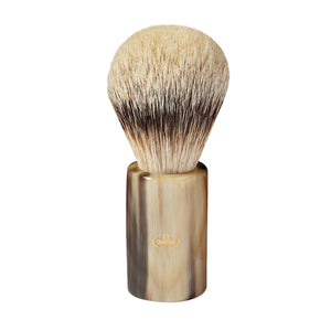 Omega 651 Silvertip Badger shaving brush – Real ox horn