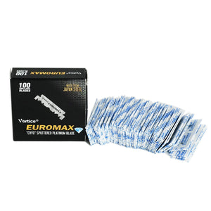 EUROMAX PROFESSIONAL SINGLE EDGE RAZOR BLADES (100) - Ozbarber