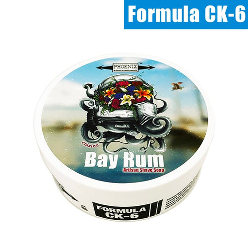 Phoenix  Clásico Bay Rum Artisan Shaving Soap - Ultra Premium CK-6 Formula - 5 Oz