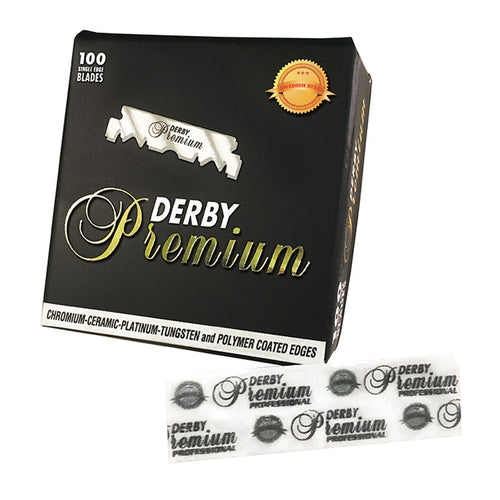 Derby Premium Single Edge Blades (100 Blades) - Ozbarber