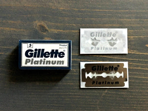 Gillette Platinum Double Edge Razor Blades (5)