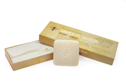 Saponificio Varesino Mineral Scrub Soap Gift Set Honey 3x100g
