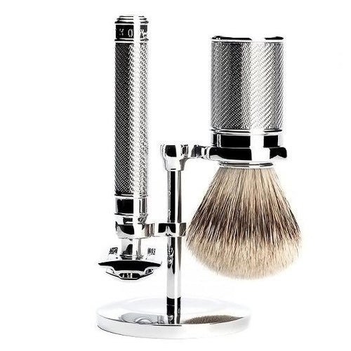 MUHLE R89 SAFETY RAZOR & SILVERTIP SHAVING SET - Ozbarber