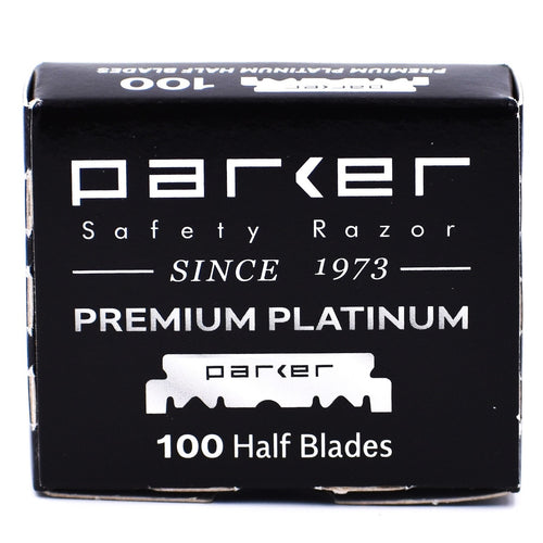 PARKER PREMIUM PLATINUM PRE-CUT HALF BLADES (100) - Ozbarber