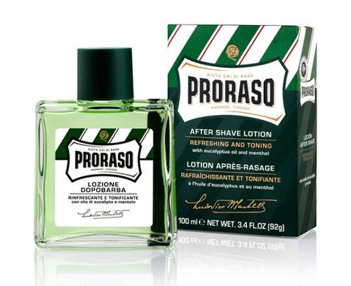 PRORASO EUCALYPTUS & MENTHOL REFRESH AFTERSHAVE LOTION 100ML - Ozbarber