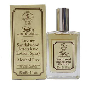 TAYLOR OF OLD BOND STREET SANDALWOOD ALCOHOL FREE AFTERSHAVE LOTION 30ML - Ozbarber