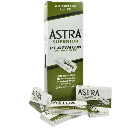 Astra Superior Platinum Double Edge Blades (100) - Ozbarber
