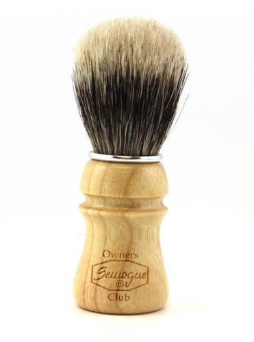 SEMOGUE OWNERS CLUB BADGER & BOAR SHAVING BRUSH ASH WOOD - Ozbarber