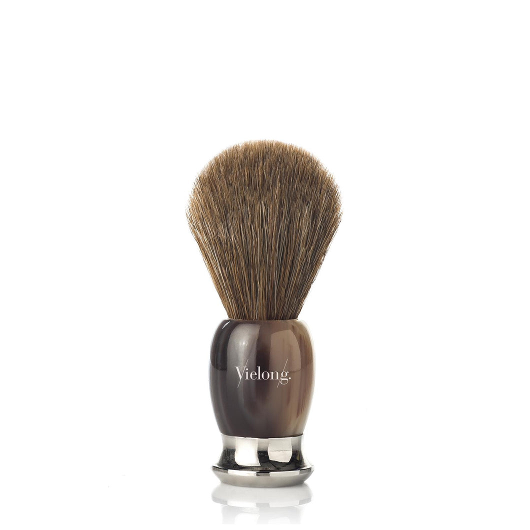 Vielong Patron Shaving Brush Brown Horsehair D21