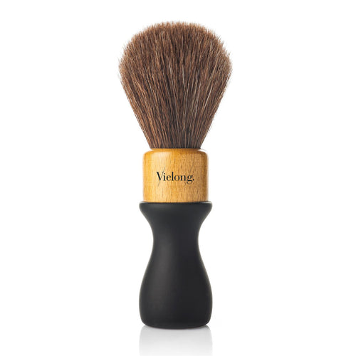VieLong American Style Brown Horse Hair Shaving Brush D24