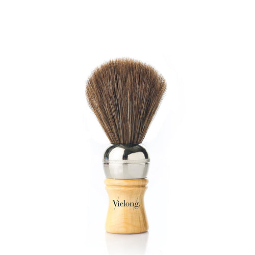 Vielong Professional Shaving Brush Brown Horsehair D19
