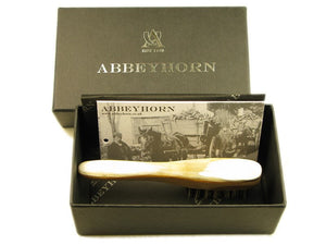 Abbeyhorn Horn Beard Brush with Handle - Ozbarber