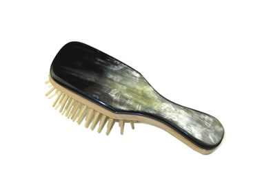 Abbeyhorn Beechwood & Horn pocket hairbrush - Ozbarber