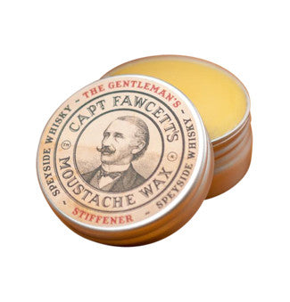 Captain Fawcett's Gentleman’s Stiffener Malt Whisky Moustache Wax 15ml - Ozbarber
