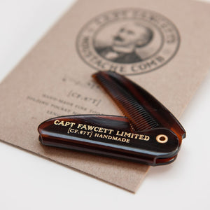 Captain Fawcett's Folding Moustache Comb 4.6" - Ozbarber