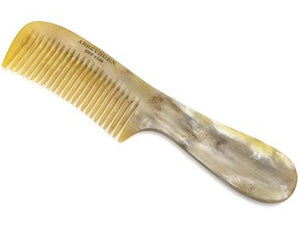 Abbeyhorn Cow Horn Single tooth comb with Handle - Ozbarber