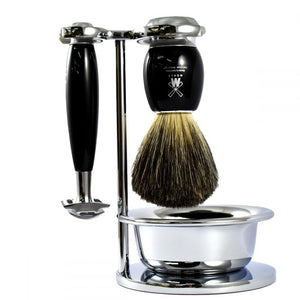 Muhle Vivo 4 Piece Razor Set - Black Resin