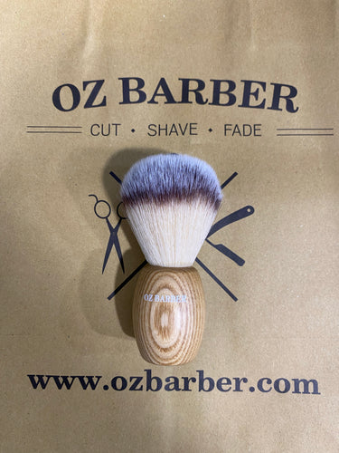 Oz Barber Wood Handle Synthetic Shaving Brush SP_W04R