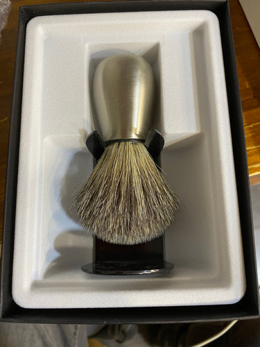 VieLong Wave Shaving Brush Grey Badger D21 mm