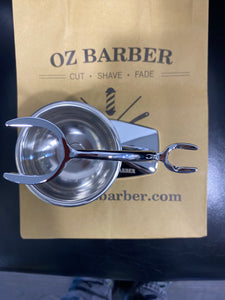 Oz Barber Stand for Shaving set with Bowl Chrome-plated SMC