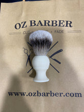 Load image into Gallery viewer, Oz Barber Silvertip Badger Ivory Handle Shaving Brush SL-R300I