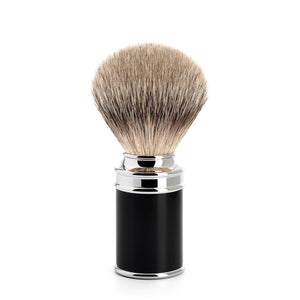 Muhle Traditional Silvertip Badger Shaving Brush Black Handle - Ozbarber