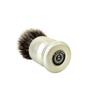 Load image into Gallery viewer, IL Marchese Shaving Brush Mod. Elitario Aluminum Brushed Two Band Manchurian